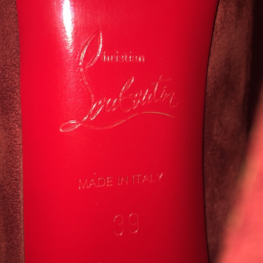 NEW Christian Louboutin INTERLOPA 160 Velours Fringe Boots - Picture 7 of 10